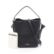 [Pre-owned] JIL SANDER Sander Knot Hobo Mini Handbag J07ZI0001P6581001 Black Leather 2-way Shoulder 