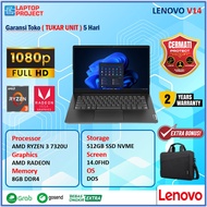 laptop lenovo v14 g2 amd ryzen 3 5300 ram 8gb 512gb 14.0 - 8gb/512ssd win unit only