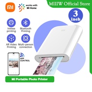 Xiaomi Pocket Photo Printer Fun Print 15 วินาที ภาพวิดีโอ AR การพิมพ์บลูทู ธ ไม่จำเป็นต้องใช้ WIFI เ