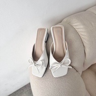 sandal Slop wanita 3cm Sandal Wedges Wanita Kondangan Tali Kepang Sandal Wanita BAPAU TEPLEK Model S