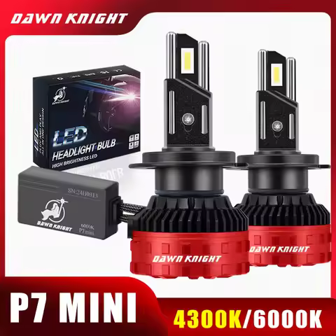 DAWN KNIGHT P7 Mini H7 H4 H11 H1 Led Headlight Bulbs 6000K 4300K LED HB3 9005 HB4 9006 Led Double Co