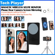 Vlog Selfie Monitor Screen Magnetic Selfie Screen 4K 60fps Bluetooth Remote Back Camera Monitor for 