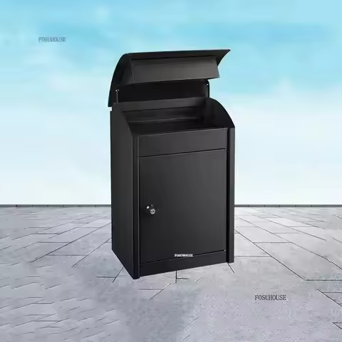 Modern Home Storage Post Box Wall Mount Package Delivery Drop Letter Mailbox Security Lockable Outdo