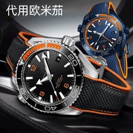 2024♀✶❣ CAI-时尚27 Replacement for-/Omega Seamaster 300/600 Planet Ocean 8900 series replacement canvas silicone watch strap for men 20
