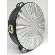 TAMBOURINE BLACK CIRCLE 8 INCH