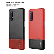 [SG] Oppo Reno 3 Pro 5G - Ruyi Leather Case Full Coverage Casing Shock Resistant Case Black Brown Red