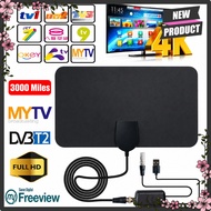 3000 Miles Digital Dvb-T2 Tv Antenna with Amplifier Booster 1080P Amplifier High Gain HDTV DTTV for 