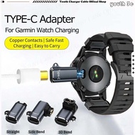Smart Watch Charging Adapter For Garmin Watch Type C Female to Watch Charge Connector Elbow Design W
