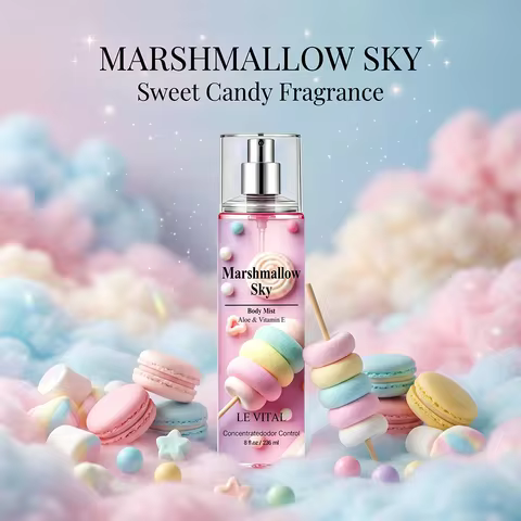 Wedding season with hand gift, cotton candy fragrance perfume. A fresh and elegant noble floral frag