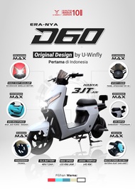 Sepeda Listrik Uwinfly D60 - Hitam