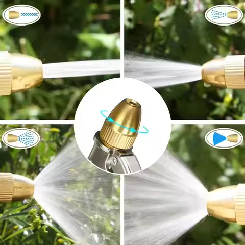 High Pressure metal Garden Water Spray Gardening Sprayer Water Hose Jet Household Lawn Car Washing G