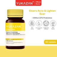 Yukazan Dots Clear 30's Probiotics Chewable Supplement Reduce Acne / Lighten Scars / Anti Acne / Ski