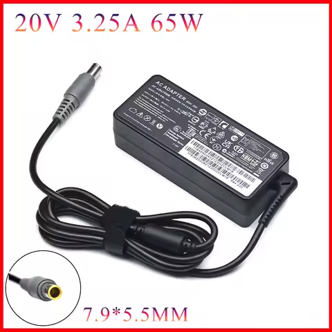 20V 3.25A 65W 7.9*5.5mm 8 pin AC Laptop Adapter For Lenovo IBM C100 C200 N200 X200 X300 R400 R500 T4