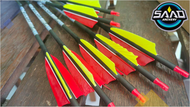 PREMIUM FULL CARBON ARCHERY ARROW - 500SP - 12 PIECES