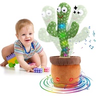 KiKi Dancing Cactus Toy Talking Rechargable Cactus Plush Toys 120 Music Songs Baby Toys