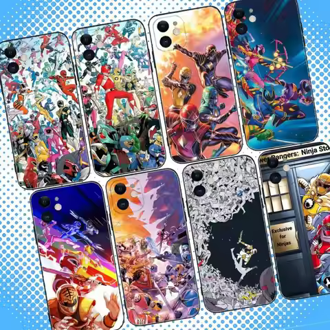 P-PowerS Cool R-Ranger Phone Case For iPhone 17,16,15,14,13,12,11,Pro,Max,Plus,Air,X,XS,XR,SE,8,7,Mi