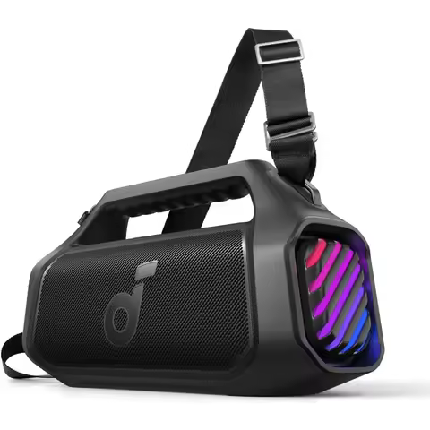 Boom 2 Plus Outdoor Speaker, 140W, 2+2 Channel, BassUp 2.0, 20H, Fast Charge, IPX7 Waterproof, RGB L