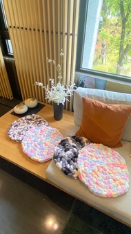 冰島毛線手編課程- 圓形雲朵坐墊 (可使用文化幣)