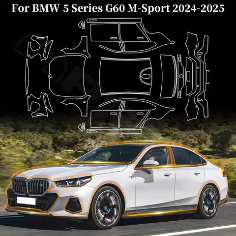 Car Body Sticker Precut Paint Protection Film Anti-Scratch TPU Clear PPF 8.5mil for BMW G60 5 Series