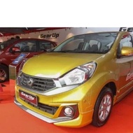 Perodua Myvi ICON G- Front & Rear Skirt (PU)