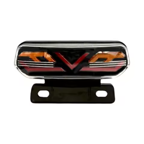 R53D Dynamic Flashing LED Motorcycle Brake Light 12V Shock Resistant Bracket IP65 Security Easy Moun
