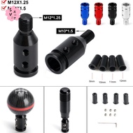 Universal Aluminum Alloy Gear Shift Knob Adapter for M10x1.5 M12x1.25 Thread