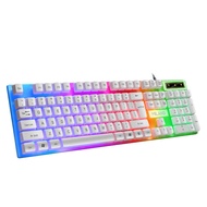 Milang K6 Wired usb Game Mechanical Feel Colorful Luminous Business Laptop Computer Keyboard