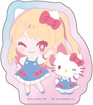 Ki Company 2023-12 Sanrio Characters Sticker Ruby Hello Kitty OSAC-ST-RB H2.3 x W 2.3 x D 0.04 inche