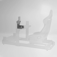 Standard Monitor Mount UltraWide 34 Inch Screen Set Attached To Wheel Base Beam