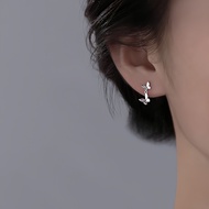 925 Silver Earring For Women  Twin Butterflies Butterfly Hoop Earrings  Statement Earring Korean  Ea