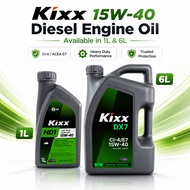 Diesel Engine Oil 15W40 KIXX - KIXX HD1 15W40 CI4 (7 Liter) - Semi Synthetic Diesel Engine Oil