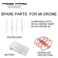 Ori XIAOMI Mi UAV Drone / Drone 4K Spare Parts: Propellers & Protector, RC transmitter