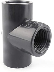 MOLIBAIHUO 1pc 21.34~60.32mm To 1/2"~2" Hi-Quality UPVC Tee Connectors Aquarium Fish Tank Adapter Ga