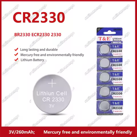 2-50PCS 3V CR2330 Button Cell Battery BR2330 ECR2330 2330 Car Remote Control LED Flash Card Installe