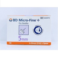 BD Micro Fine 5mm 100s