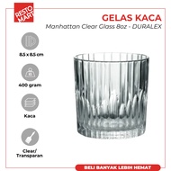 Gelas Kaca Manhattan Clear Glass 8 oz DURALEX Kaca (2063123)(F4)