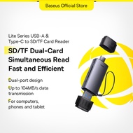 Baseus USB Type-C to SD TF Card Reader with indicator light USB3.0 Suitable for Cameras Tablets 2TB 