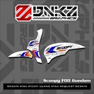 Scoopy New 2021 Sticker Decal Striping Scoopy 2021 Premium Racing F00 Gundam DNKZ