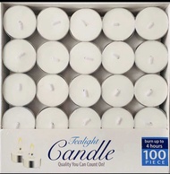 Nến tealight 100 viên đốt cháy 3.5 tiếng