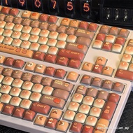 Hamburger Keycap MOG Profile PBT 120 Keys Light Transmission Wooting MAD Aula F75 Keycaps Cute Kawai