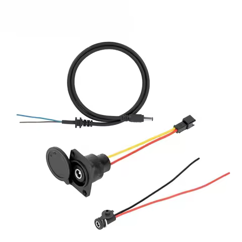 Electric Bicycle Charging Head Lithium Battery Output Line 36V/48V Dc2.1/2.5 Charger Plug Socket Rou