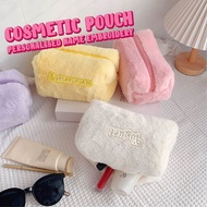 Custom Name Fluffy Cosmetic Pouch Bag ✨Personalized Gift | BFF / Bridesmaid Gift / Birthday Present/