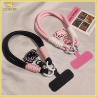 Cheeseup Hello Kitty Phone Lanyard-Dual Hook Cute Lanyard Gift-Pink Rotating Phone Charm Birthday Pr