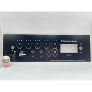 เพลทลำโพงบูลทูธ รุ่น ZK-AM100F  วัตแบตดิจิตอล ช่องเพลท6*25ขนาดแผ่น29x10ซมเพลทคอมโพสิตสีดำ สวิตช์เปิด