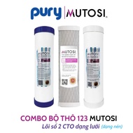 Lõi lọc nước MUTOSI chính hãng - Bộ lõi lọc thô 123 - dùng cho mọi máy lọc nước RO