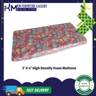 KM Furniture 3'X4" High Density Single Foam Mattress/ Tilam Bujang/ Tilam Murah