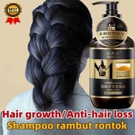 Anti off shampoo Black Hair Shampoo rambut gugur 400ml Penumbuh rambut  growth pelebat rambut  preve