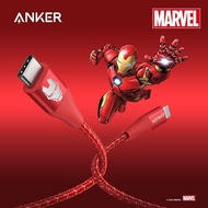 Anker x Marvel PowerLine+II USB-C To Lightning 6ft Charger Cable - A9551 - Iron Man