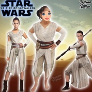 Star Wars Rey Skywalker White Costume / Last Jedi Costume for women