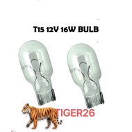 2/10 PCS T15 921 (925) 12V 16W Third Brake Lamp Bulb Car Auto Reverse Light Halogen Bulb